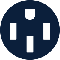Four-slot 50 amp straight-blade connection